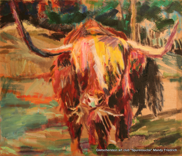 „Großer Büffel“ Öl auf Leinen, 2007	120 x 140cm