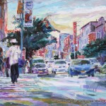 „Harlem Apollo Street“ New York	
Öl auf Leinen, 2017		
80 x 120cm